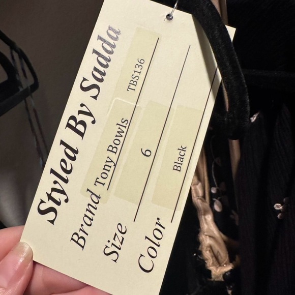 Tony Bowls Elegant Black Women's Dress - Picture 8 of 8